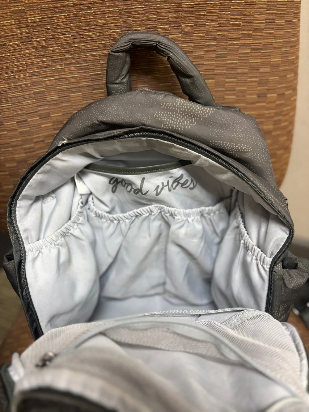 Itzy Ritzy Dream Diaper Bag Backpack w/Changing Pad in Cloud Camo